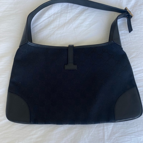 Gucci Jackie small GG black canvas hobo shoulder bag - Picture 2 of 14